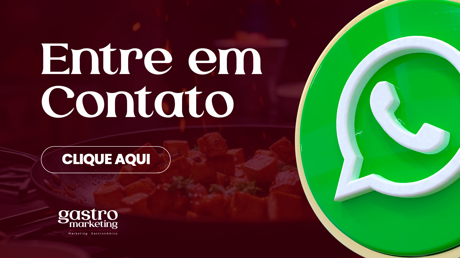 entrar em contato com o gastromarketing