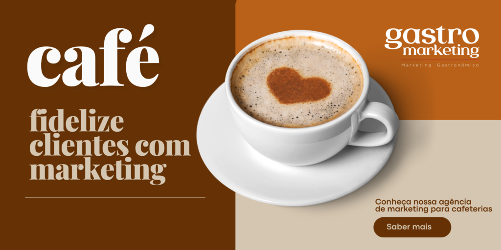 Xícara de café com desenho em forma de coração simbolizando fidelização de clientes por meio de marketing para cafeteria