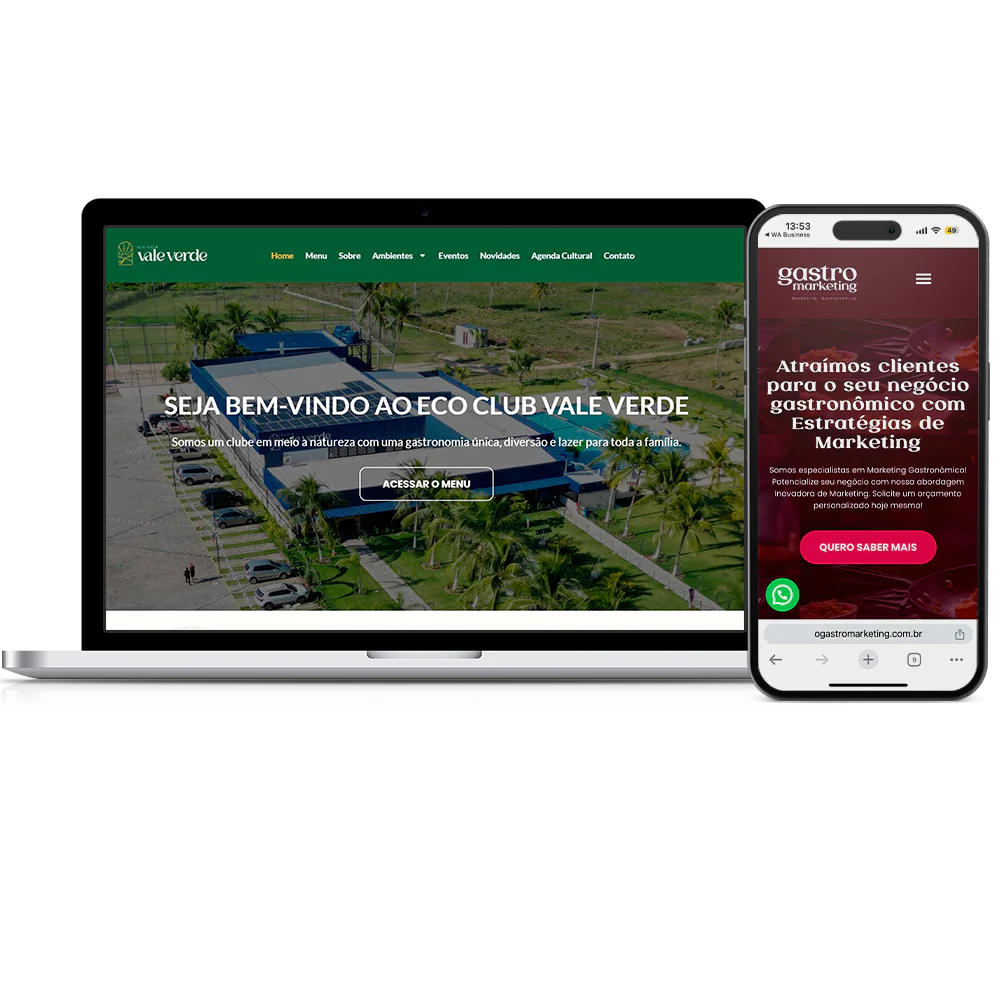 desenvolvimento de sites gastronomicos